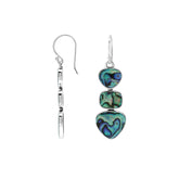 AE-6346-AB Sterling Silver Earring With Abalone Shell Jewelry Bali Designs Inc